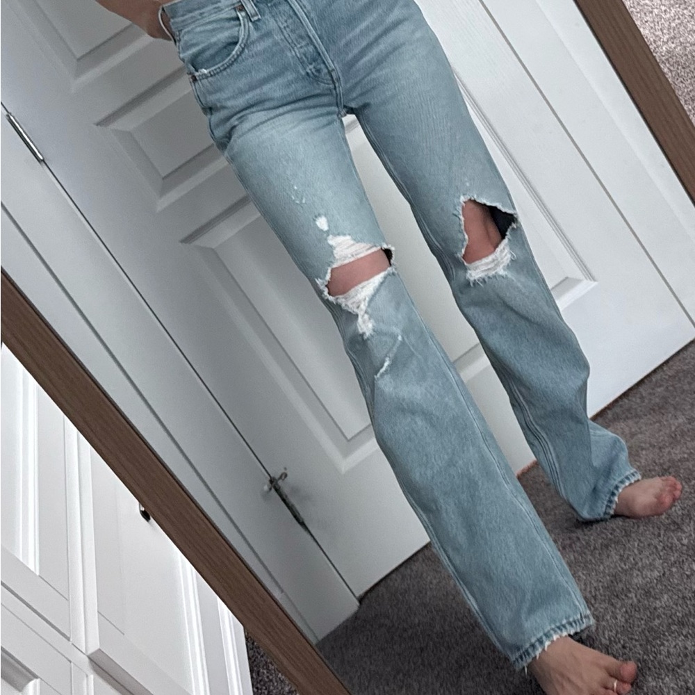 Re/Done Light Blue Women Jeans